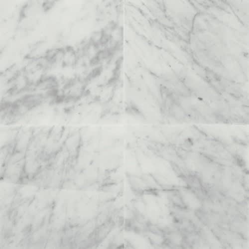 Marble Collection in Carrara White 12x12 Honed Natural Stone